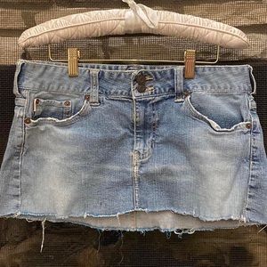 Vintage Y2K Hollister Micromini Denim Skirt